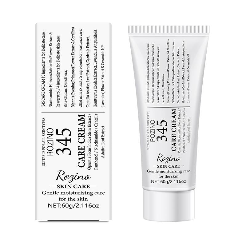 ROZINO 345 Care Cream - Gentle Facial Moisturizer for All Skin Types, 60g, Contains No Ingredients Specified, Moisturizes & Soothes
