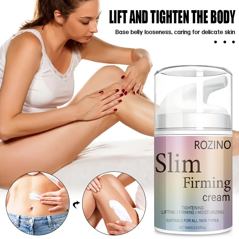 ROZINO  Cream - Tightens Loose Belly Skin & Skin On Legs Arms Body & Butt - 60ml Moisturizing Formula for Defined Look