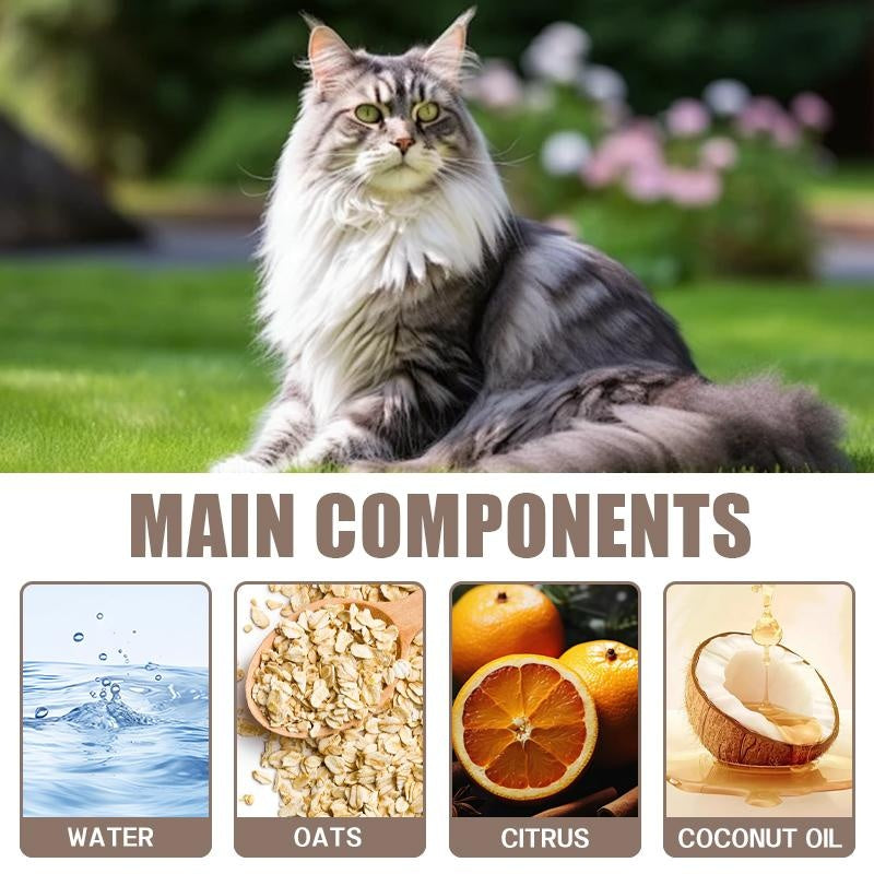 ROZINO Maine Coon Cat - Specific Shampoo (Oat Nourishing/Gentle Cleansing/Brighten Fur)