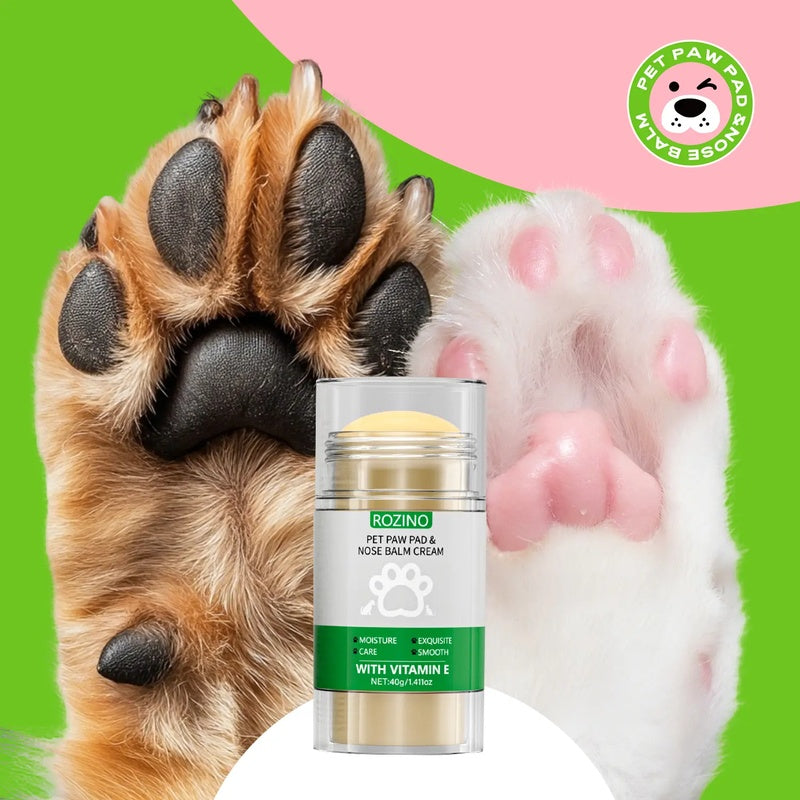 ROZINO Pet Paw & Nose Balm - Vitamin E Moisturizing for Smooth Paws