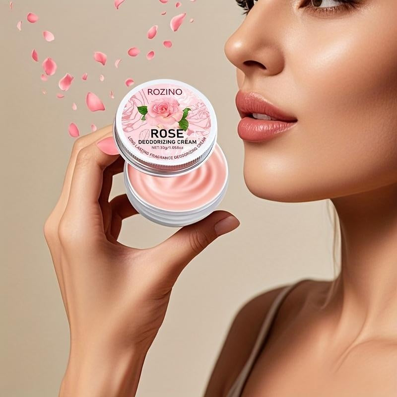 ROZINO Rose Deodorizing Cream | Long - lasting Fragrance, Say Goodbye to Odors, Awaken Confident Charm