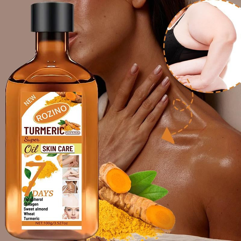 Rozino Turmeric Oil Super Skin Care Formula 100g Unisex 7 Days Benefits for Skin Health Natural Ingredients