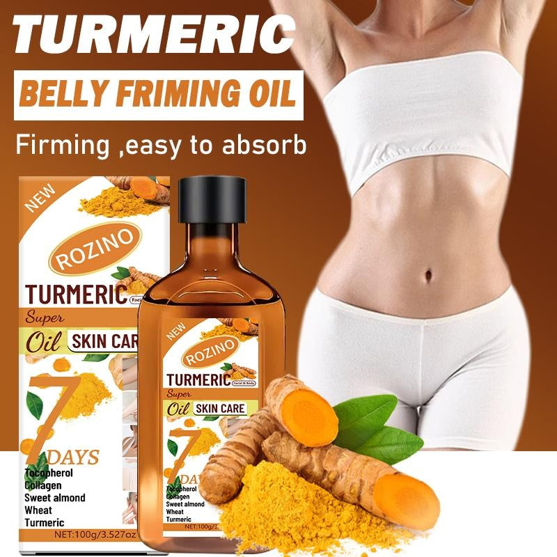 Rozino Turmeric Oil Super Skin Care Formula 100g Unisex 7 Days Benefits for Skin Health Natural Ingredients