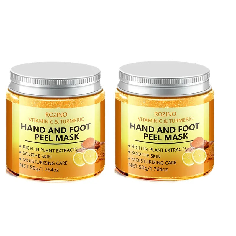 VC and turmeric hand and foot masks brighten skin tone, remove dead skin, Smooth and soft, Deep moisturizing care, Gentle skincare